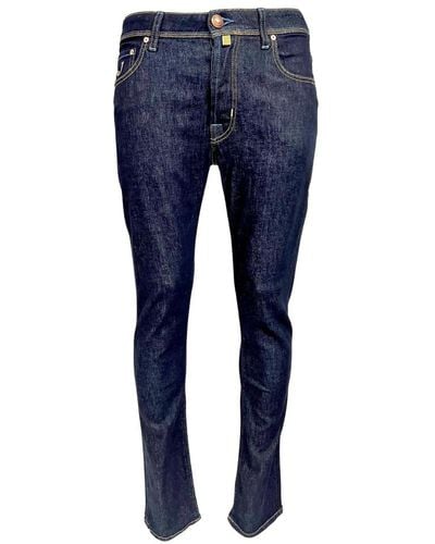 Jacob Cohen Riviera label one washed jeans - Blu