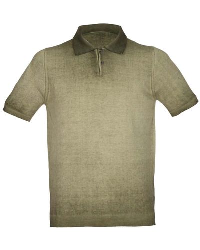 Alpha Studio Grünes oliven polo shirt
