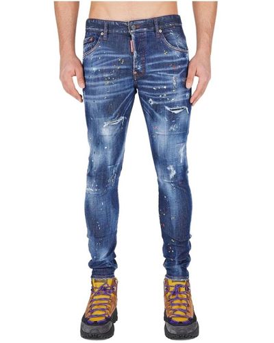 DSquared² Slim Fit Denim Jeans - Blau
