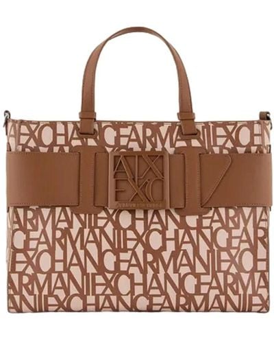 Armani Exchange Bags > tote bags - Marron