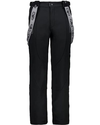 CMP Pantaloni neri da esterno con dettagli riflettenti - Nero