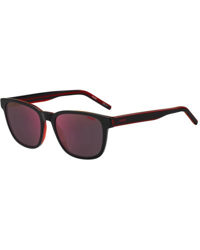 BOSS Schwarze rote/graue rote spiegel sonnenbrille - Braun