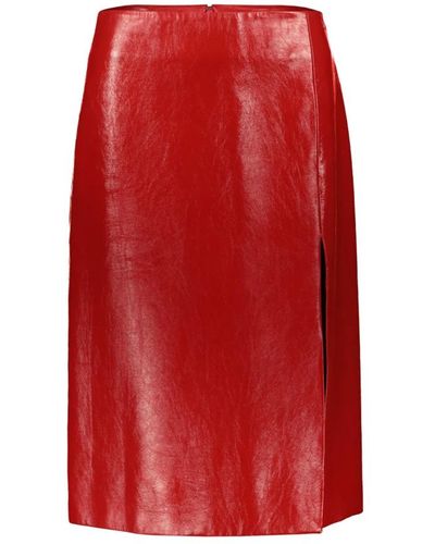 Balenciaga Midi Skirts - Red