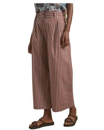 Diega Trousers > cropped trousers - Marron