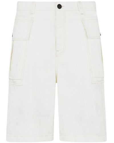 Ballantyne Denim Shorts - White