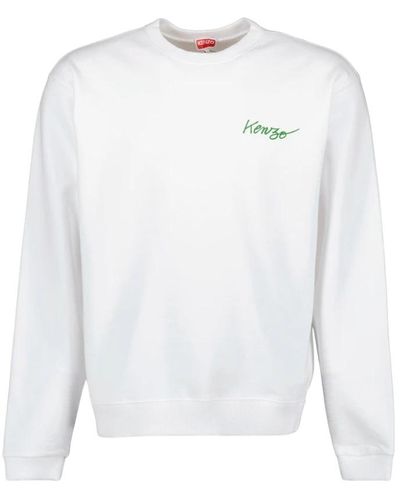 KENZO Klassischer logo-sweatshirt - Weiß