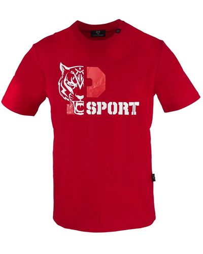 Philipp Plein Kurzarm rundhals baumwoll t-shirt - Rot