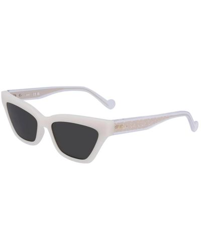 Liu Jo Collezione raffinata e scintillante di occhiali da sole - Bianco
