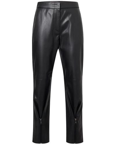 Karl Lagerfeld Pantalones de piel sintética versátiles - Gris