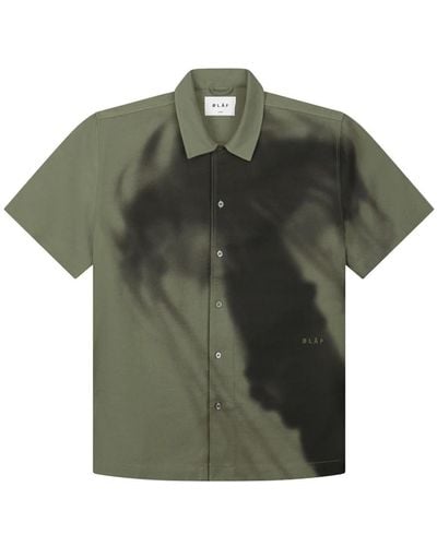 OLAF HUSSEIN Short Sleeve Shirts - Green