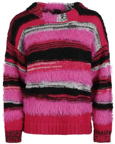 Pinko Round-Neck Knitwear - Pink