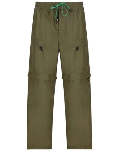 Moncler Pantaloni grenoble verdi - vestibilità oversize - Verde