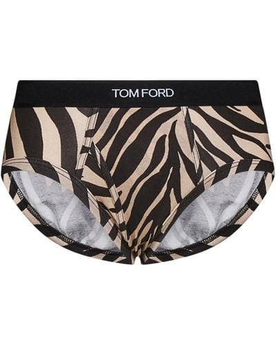 Tom Ford Stylische Unterwäsche mit Zebra-Muster - Natur