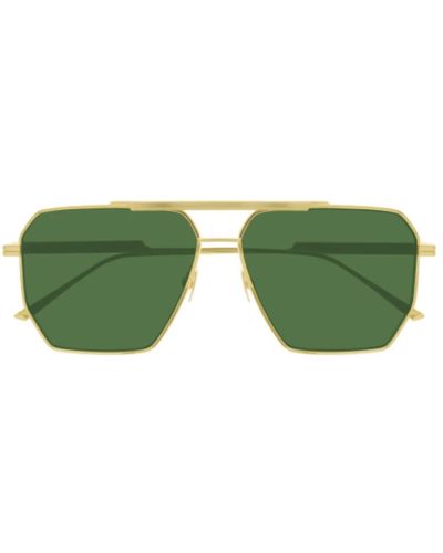 Bottega Veneta Intrecciato aviator occhiali da sole - Verde