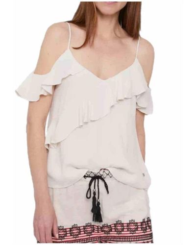 Pepe Jeans Sleeveless Tops - Pink