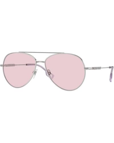 Burberry Elegante sonnenbrillenkollektion mit metallrahmen,elegante sonnenbrillenkollektion für frauen - Pink