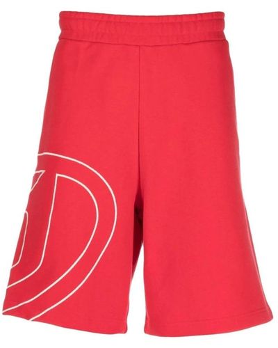 DIESEL Casual Shorts - Red