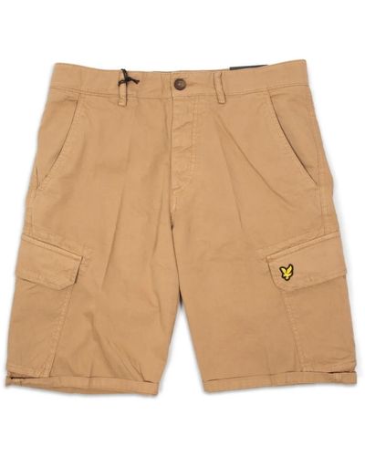 Lyle & Scott Cargo bermuda shorts für männer - Natur