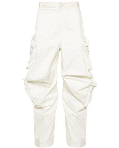 DIESEL Wide Trousers - White