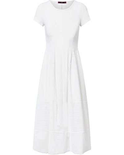 High Midi Dresses - White