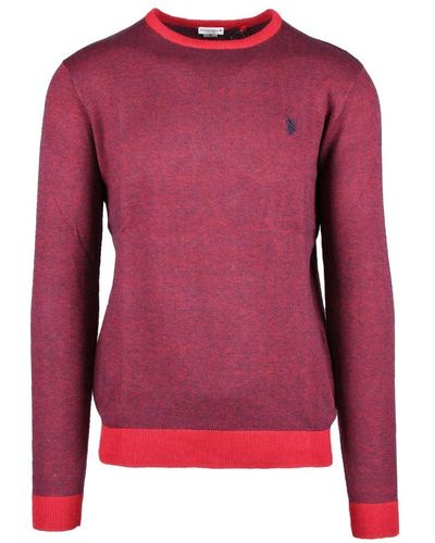 U.S. POLO ASSN. Round-Neck Knitwear - Red