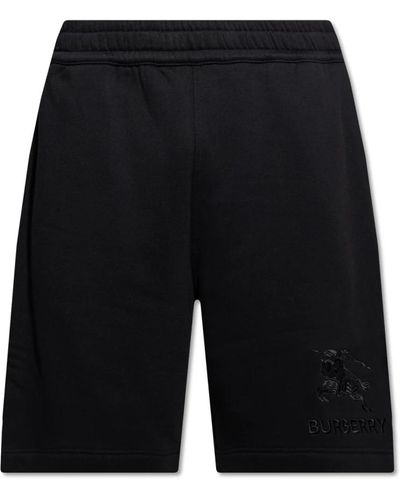 Burberry Taylor shorts con logo - Nero