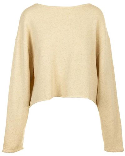 American Vintage Round-Neck Knitwear - Natural