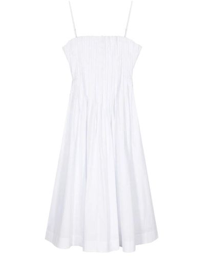 STAUD Midi dresses - Weiß
