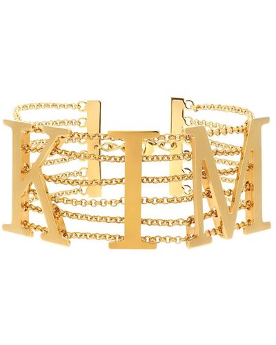 Dolce & Gabbana Gold ss23 acries armband - Mettallic