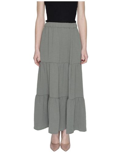 Jacqueline De Yong Maxi Skirts - Grey