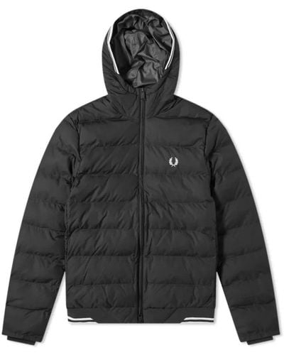 Fred Perry Down Jackets - Black