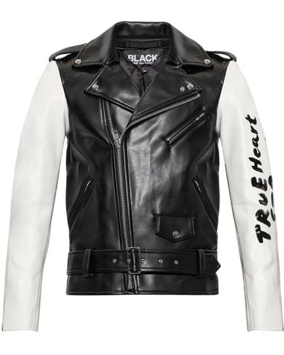 Comme des Garçons Jackets > leather jackets - Noir