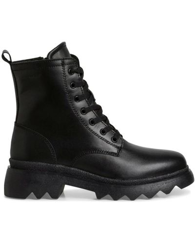 Tamaris Lace-Up Boots - Black