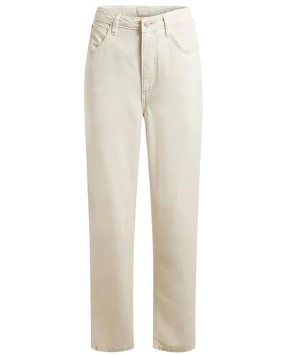 Guess Slim-Fit Trousers - Natural