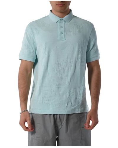 Armani Exchange Polo Shirts - Blue