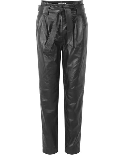 Just Female Nago leather trousers - Negro