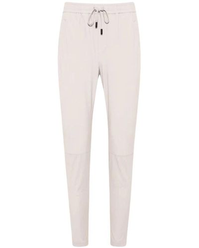 DUNO Slim-Fit Trousers - Natural