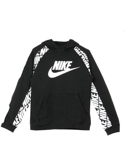 Nike Sportlicher leichter hoodie energy schwarz/weiß