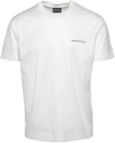 Emporio Armani 8n1td8-1juvz t-shirt maniche corte - Bianco