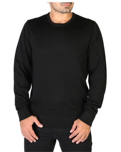 Calvin Klein Round-Neck Knitwear - Black