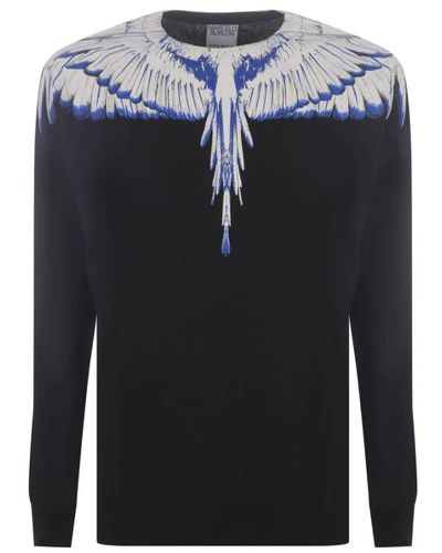 Marcelo Burlon Icon Wings reguläres T-Shirt - Blau