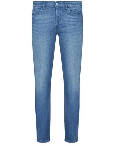 BOSS Slim fit denim jeans - Blau
