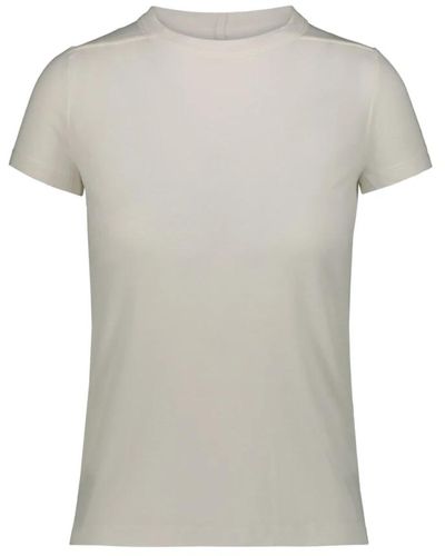 Rick Owens Elegante cropped level t-shirt - Grigio