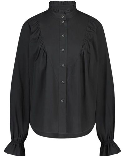 Jane Lushka Blusa negra sofisticada roberta - Negro