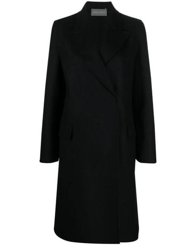 Alberta Ferretti Double-Breasted Coats - Black