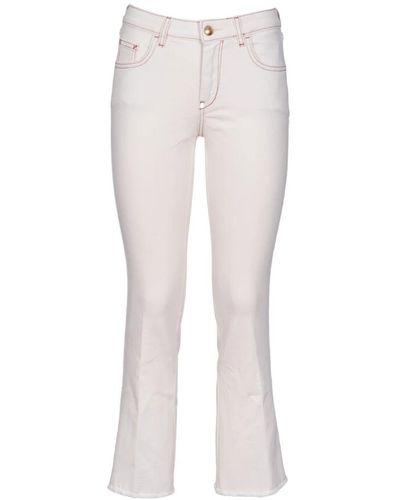 Fay Boot-Cut Jeans - White