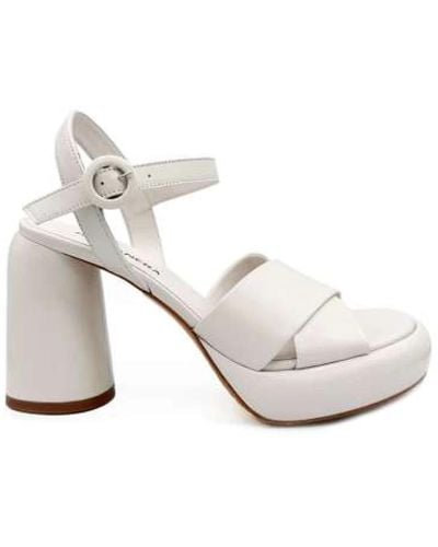 Halmanera High Heel Sandals - White