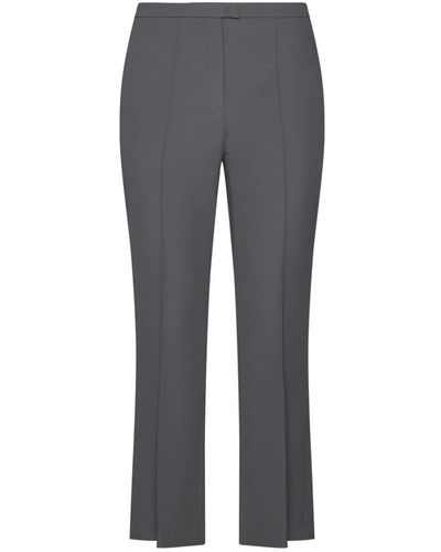 Blanca Vita Cropped Trousers - Grey