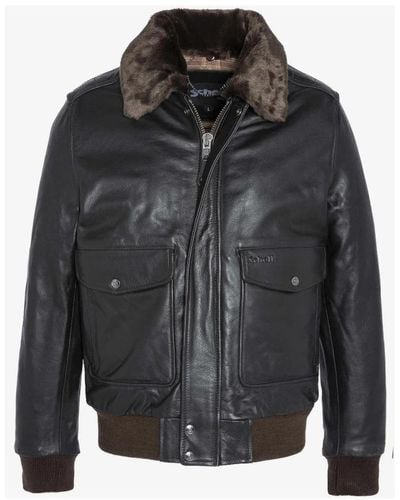 Schott Nyc Leather Jackets - Black