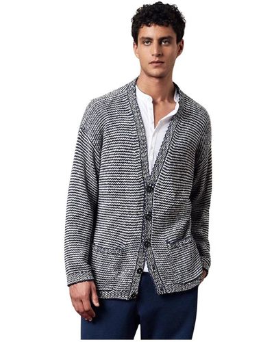 Massimo Alba Oversize cardigan aus baumwollmischung - Grau